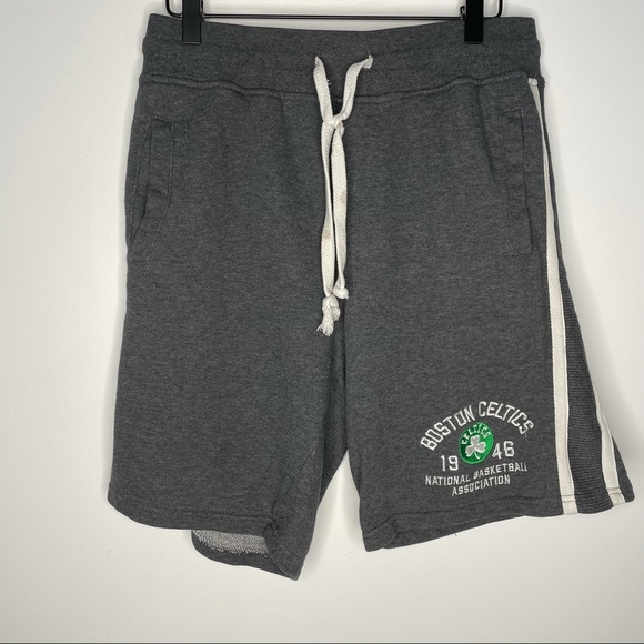 NBA Boston Celtics Gray Drawstring Sweat Shorts M